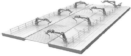 Metal Robotic Assembly Line, For Moving Goods, Feature : Corrosion Proof, Excellent Quality, Heat Resistant