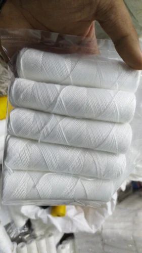 Raw White Polyester Thread Roll, Packaging Type : Reel