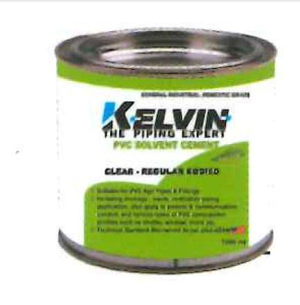 Kelvin Liquid PVC Solvent Cement, For Fittings, Joint Filling, Feature : High Quality, Long Shelf Life