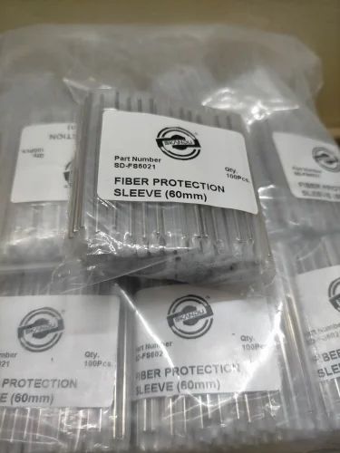 Transparent Round Plain Fiber Protection Sleeves, For Industrial, Size : 40mm, 60mm