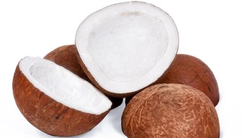 Brown Solid Soft Natural Half Cut Copra, For Cosmetics, Medicines, Pooja, Shelf Life : 6months