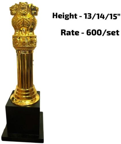 Golden Wooden Ashok Stambh, For Decoration