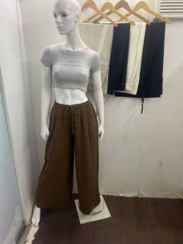 Plain Ladies Linen Trousers, Occasion : All