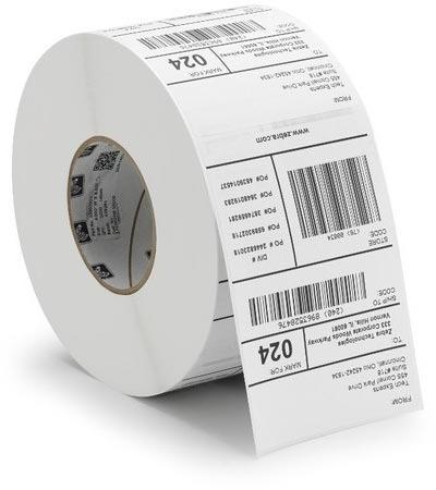 Printed Glossy Lamination Laser Cutting Paper Barcode Label, Packaging Type : Roll