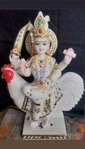 Marble Murga Chadi Mata Statue, For Worship