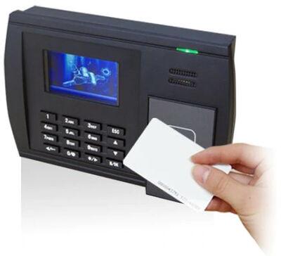 Card Attendance Machine, Color : White