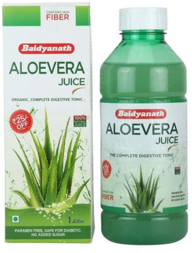 Liquid 1 Ltr. Baidyanath Aloe Vera Juice, For Drinking, Packaging Type : Plastic Bottle