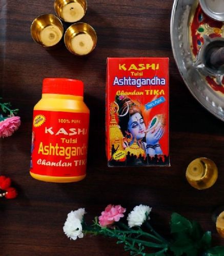 Yellow Kashi Tulsi Ashtagandha Chandan Tika