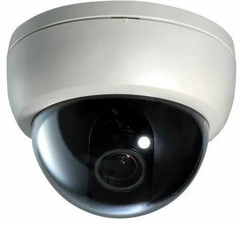 White CCTV Dome Camera, For School, Restaurant, Hospital, College