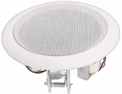 White Ceiling Speaker, For Gym, Hotel, Offices, Shape : Round