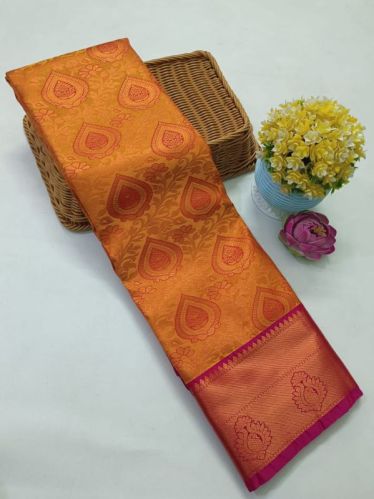 Printed Unstitched 950 Gm Jacquard Silk Sarees, Occasion : Bridal Wear, Casual Wear, Festival Wear