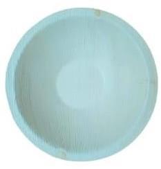 5 Inch Round Areca Leaf Plate, For Serving Food, Color : Creamy