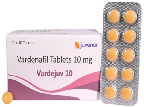 Vardenafil 10mg Tablets, For Home, Hospital, Clinic, Packaging Type : Box