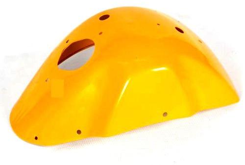 Yellow Plastic Three Wheeler Front Mudguard, Packaging Type : Carton Box