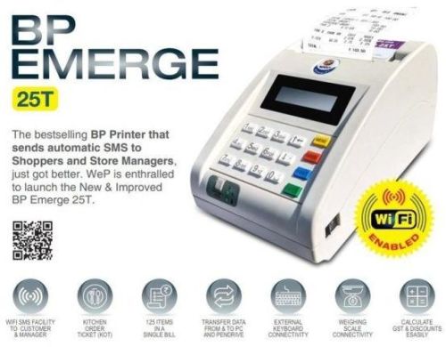 Wep BP Emerge 25t Billing Machine, Color : White