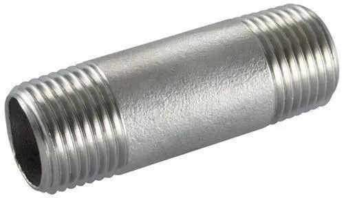 Stainless Steel Pipe Nipple, Color : Silver