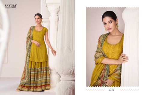 Sayuri Designer Premium Silk Party Wear Sharara Suit