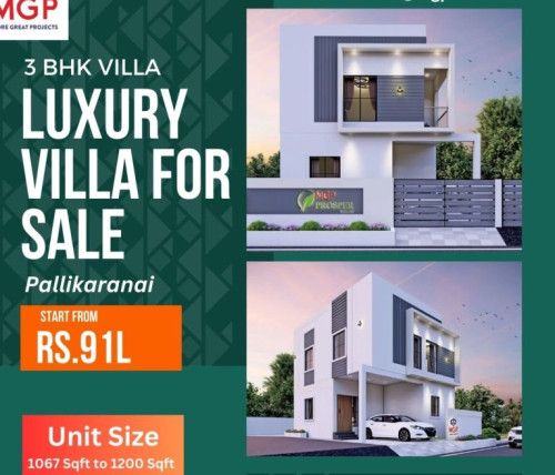 3 Bhk Individual Villas In Pallikaranai