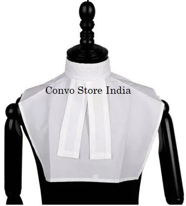 Convo Store India Cotton Advocate Neck Band, For Lawyer, Size : Free