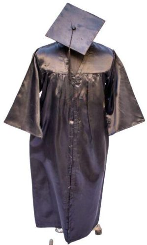 Convocation Satin Graduation Gown, For Graduated, Age Group : 5+