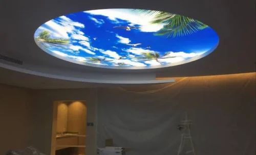 Residence PVC Printed Stretch Ceiling, Technics : Hot Rolled