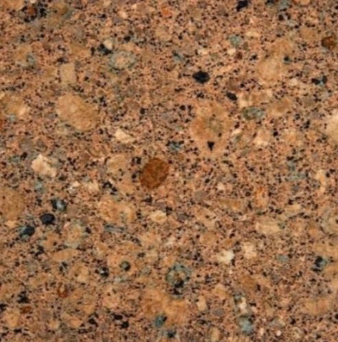 Copper Silk Granite Slab, For Vanity Tops, Treads, Steps, Staircases, Kitchen Countertops, Flooring