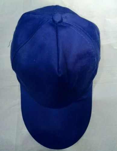 Blue Plain Cotton Mens Cap, Feature : Impeccable Finish, Comfortable, Anti-Wrinkle