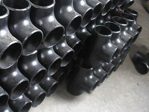 Black Powder Coating SS Butt Weld Equal Tee , For Plumbing Pipe, Size : All Sizes