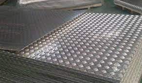 Rectangular Stainless Steel Chequered Sheet, For Industrial