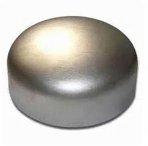 Round Stainless Steel Pipe Cap, Connection : Welded