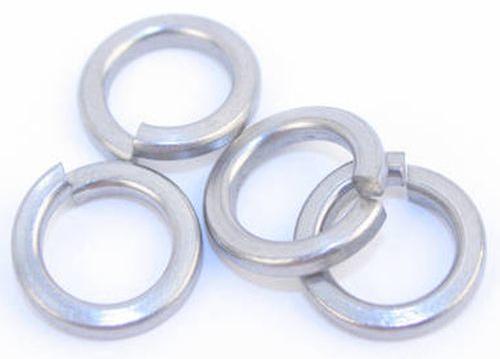 Silver Round Polished Stainless Steel Spring Washer, For Fittings, Size : All Sizes