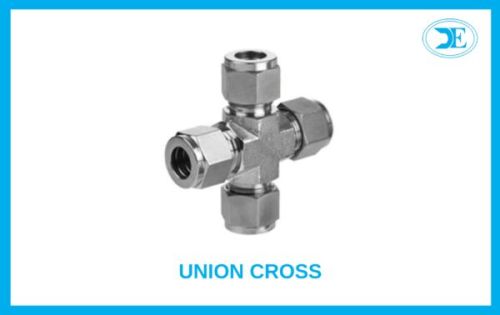 Silver Polished Union Cross, For Industrial Fitting