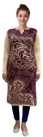 Ladies Printed Woolen Kurti, Occasion : Casual Wear