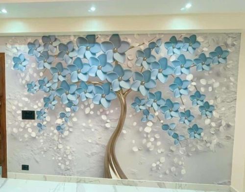 Multicorlor Printed Customized Wallpaper, For Decoration, Household