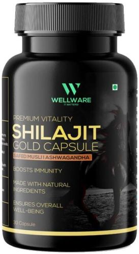 WELLWARE SHILAJIT GOLD CAPSULES, For Ayurvedic Use, Clinical, Pharmaceuticals