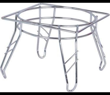 Plain Polished Stainless Steel Matka Stand, For Pot Use, Feature : Cast Iron