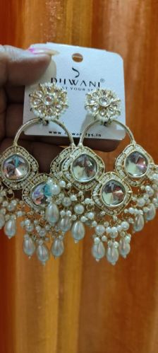 Kundon Moti Stone Design Earrings Celebrity Collection