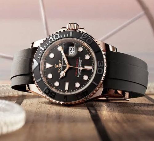 Leather Rolex Yacht Master Watch, Dialer Material : Stainless Steel