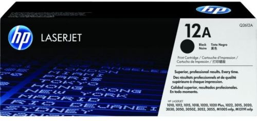 Black 500-1000gm PP HP 12A Toner Cartridge, For Printers Use, Certification : CE Certified