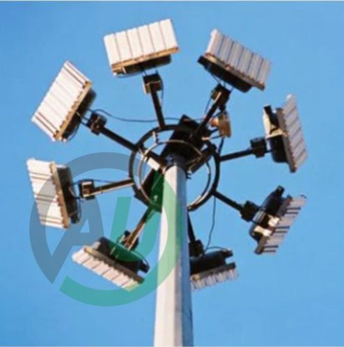 Altra Universe Polygone India Steel High Mast Pole, For Lightning, Size : 10-20ft, 20-30ft, Upto 40 Meter
