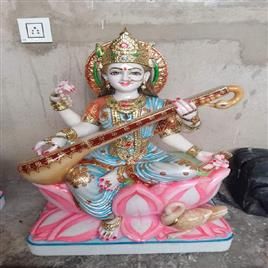 Marble Kamal Haasan Saraswati Mata Statue, Speciality : Shiny