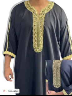 Spun Polyester Moroccan Thobe, Gender : Male