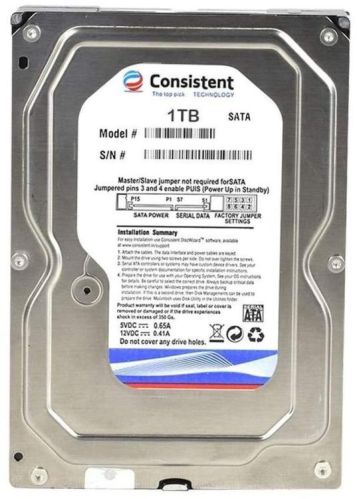 1 Tb HDD SATA Consistent Hard Disk Drive