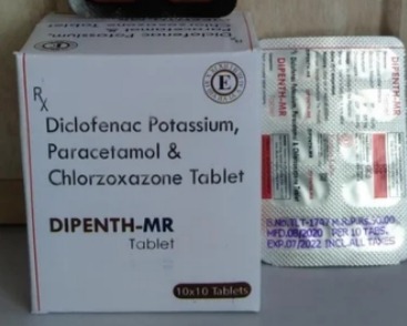 Diclofenac Potassium, Paracetamol & Chlorzoxazone Tablet, For Hospital, Clinc, Purity : 99.9%