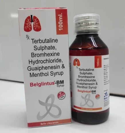 Terbutaline Sulphate, Bromhexine Hydrochloride, Guaiphenesin & Menthol Syrup