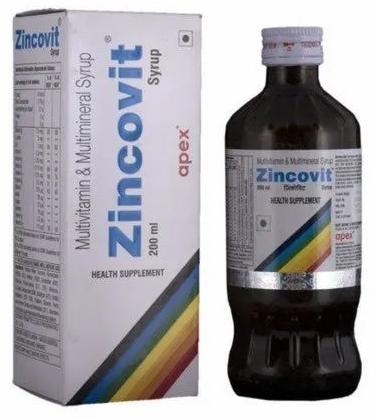 Zincovit Multivitamin And Multimineral Syrup, Packaging Size : 200 Ml