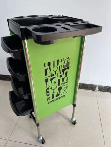 Steel Professional Sallo Trolley, For Parlour, Saloon, Size : Standard