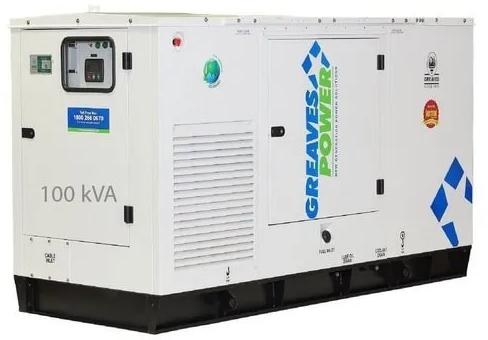 100 kVA Greaves Power Diesel Generator, Color : White