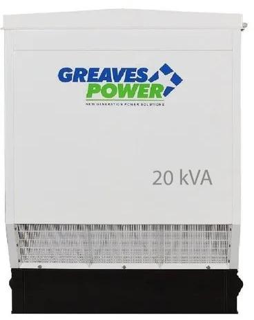 White 20 kVA Greaves Power Diesel Generator