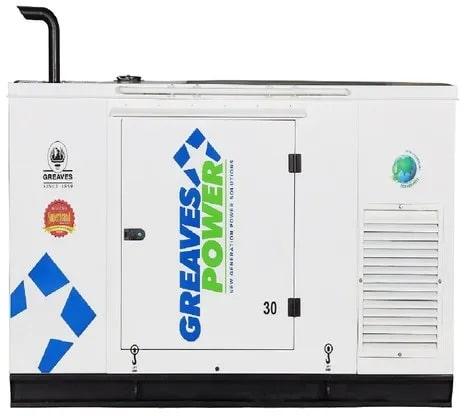 White 30 kVA Greaves Power Diesel Generator